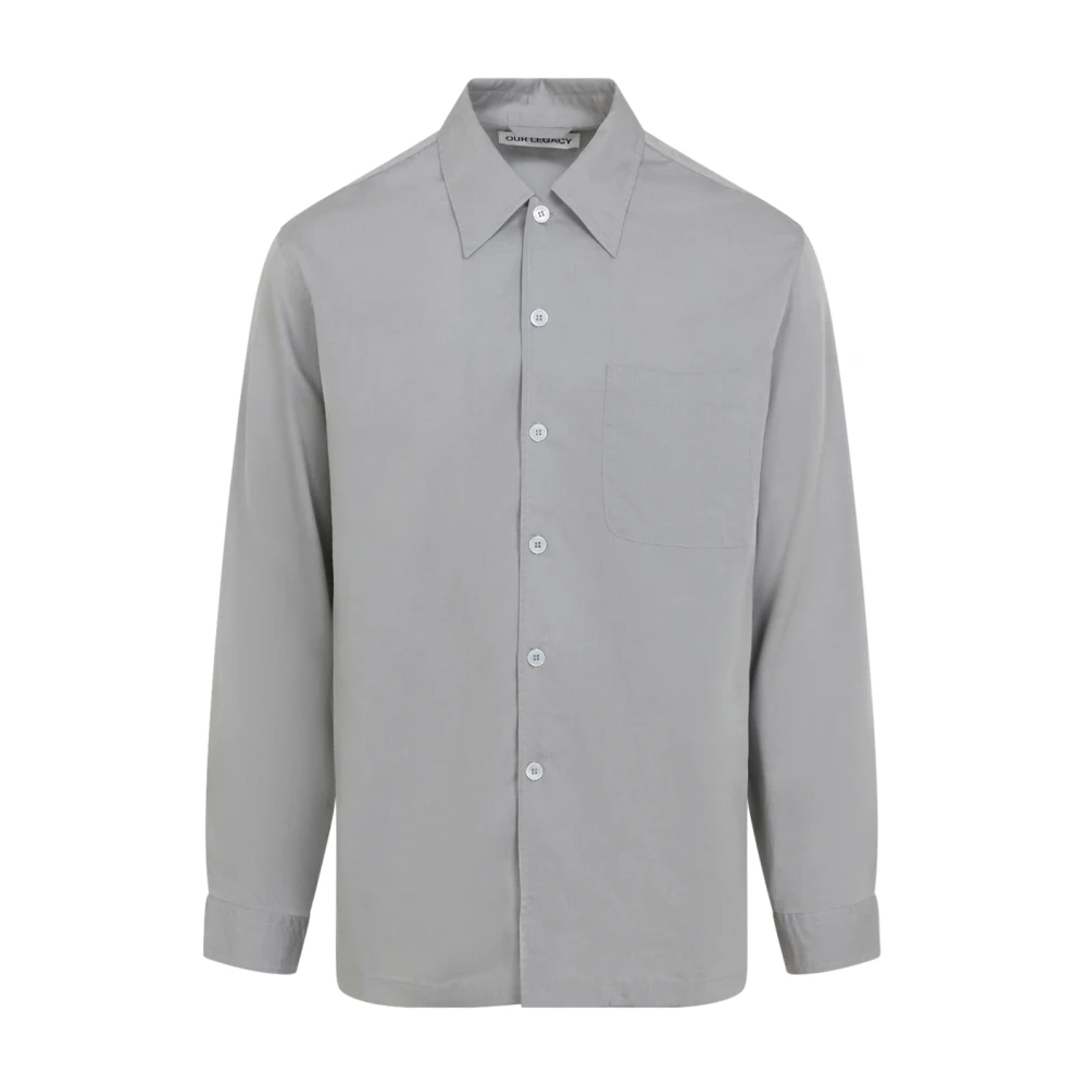Our Legacy Men's Gray Every Shirt - Casual Shirts - Xl - Shirts