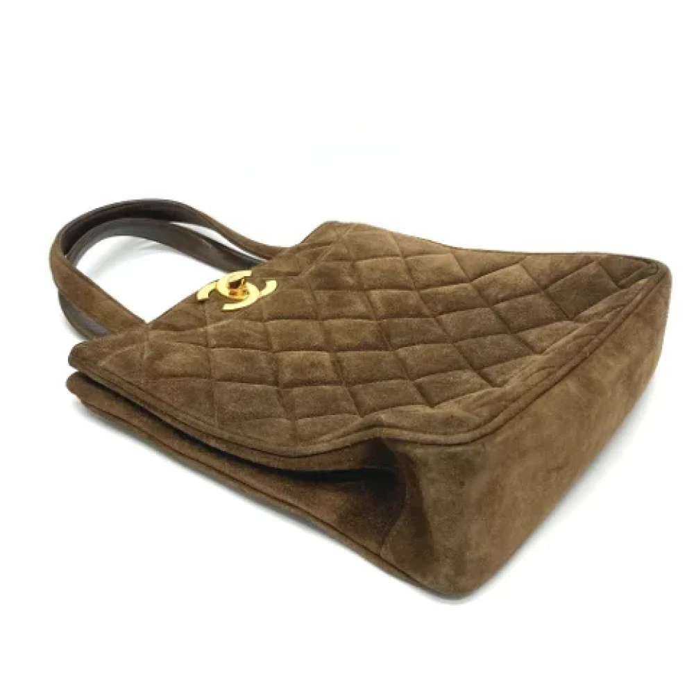 Chanel Vintage Pre-owned Fabric chanel-bags Brown Dames