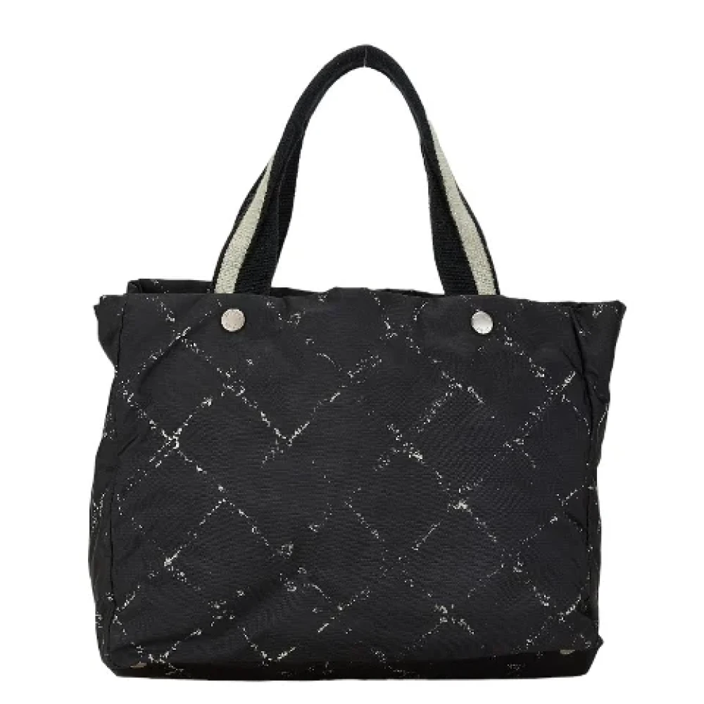 Chanel Vintage Pre-owned Canvas totes Black Dames