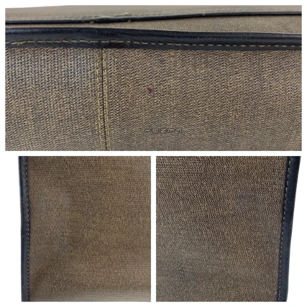 Fendi Vintage Pre-owned Canvas handbags Brown Dames