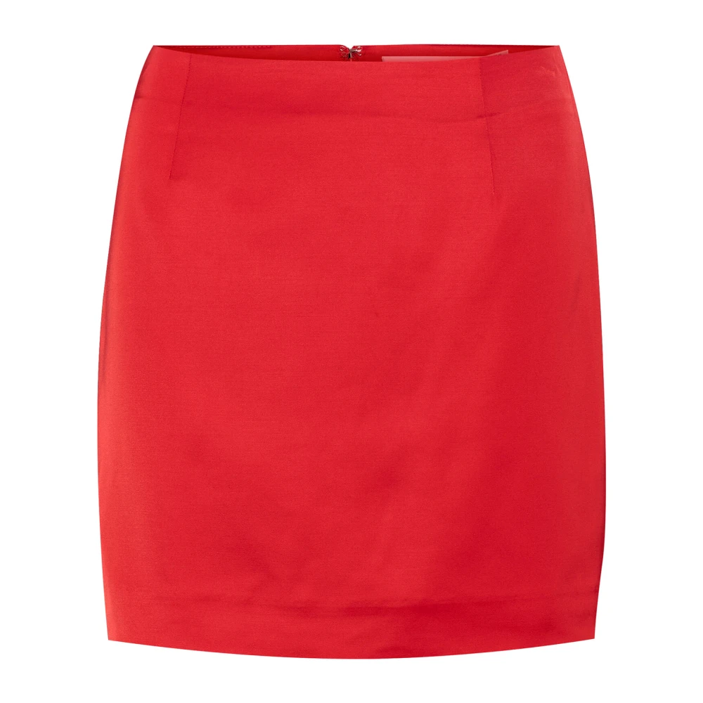 Gestuz Rode Korte Rok Haute Stijl Red Dames