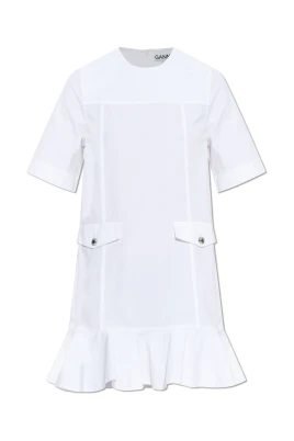 Stretch Cotton Mini Dress