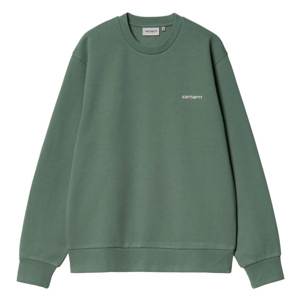 Carhartt WIP Script Borduurwerk Hoodie Green Heren