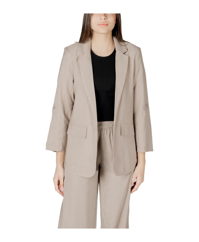 beige-v-neck-blazer-pant-set