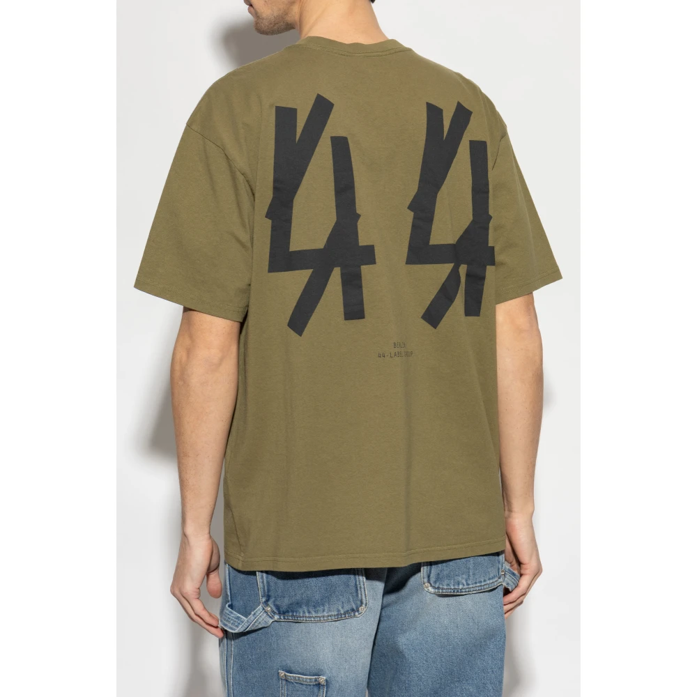44 Label Group Katoenen T-shirt Green Heren