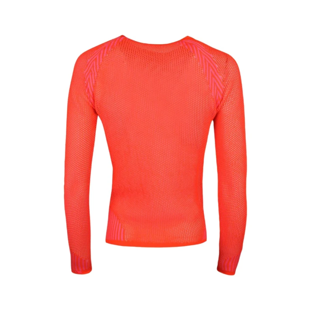 Pinko Begränsad upplaga Mesh Blus Orange, Dam