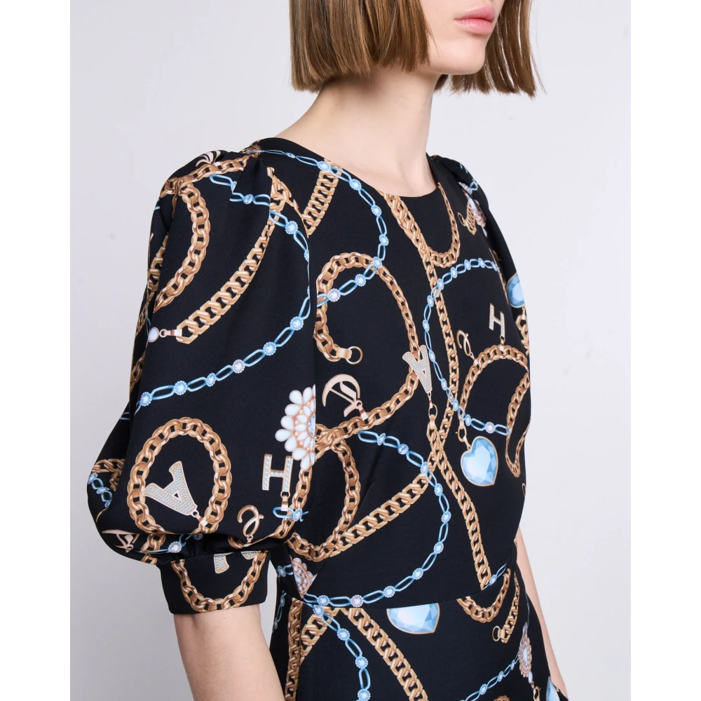 Silvian Heach Mini jurk met ballonmouwen Black Dames