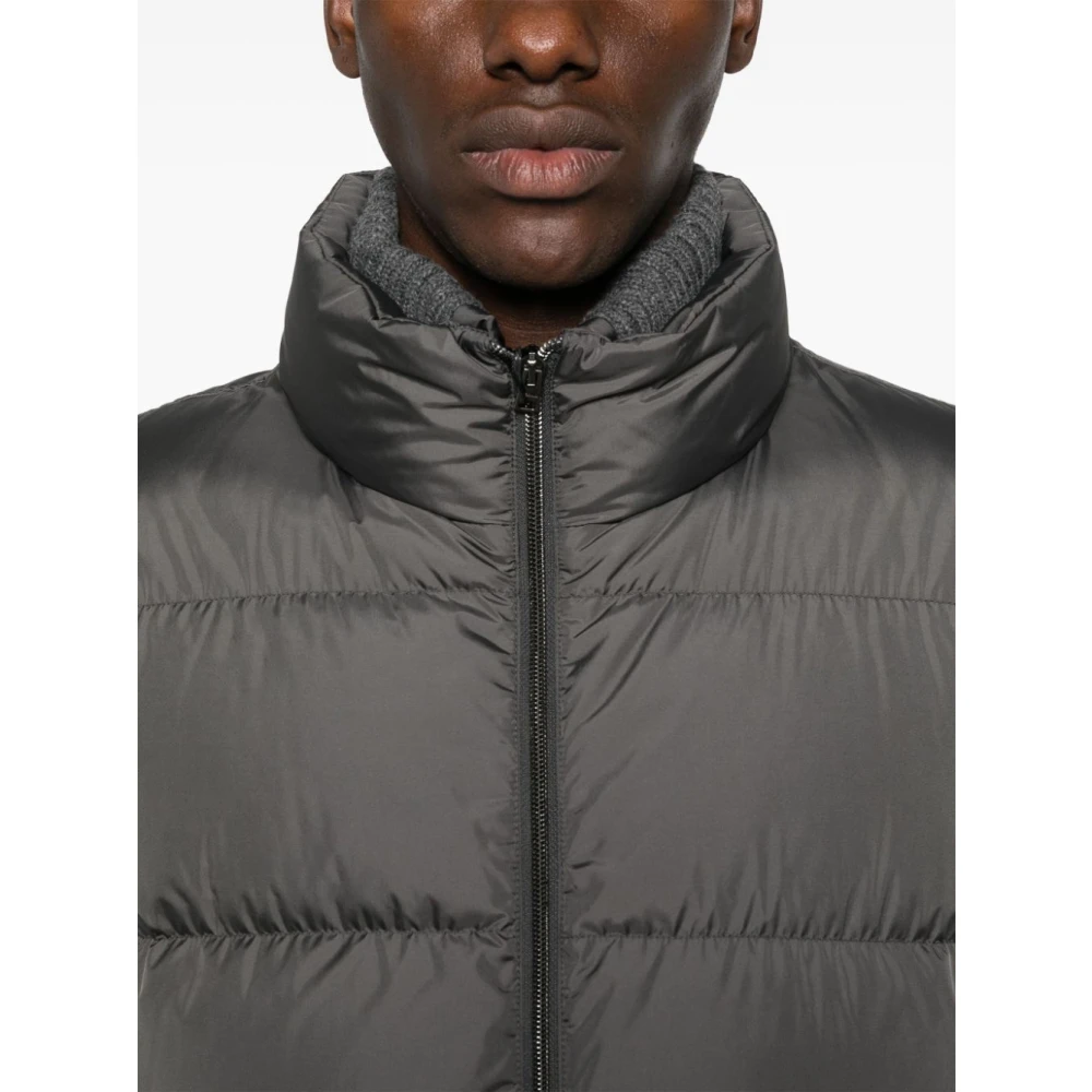 Herno Stijlvolle Donsjas met Hoge Hals Gray Heren