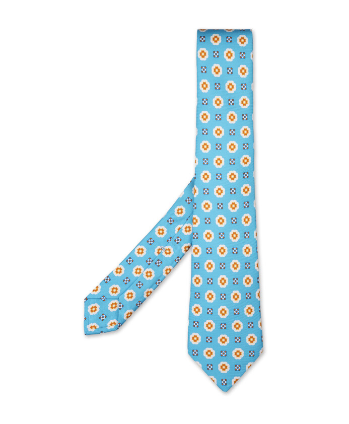 cravate-bleue-a-motif