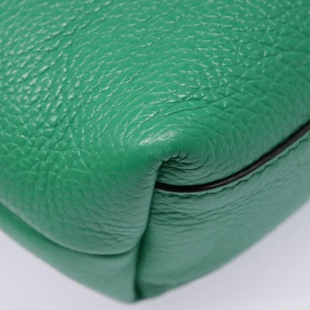 Salvatore Ferragamo Pre-owned Leather handbags Green Dames