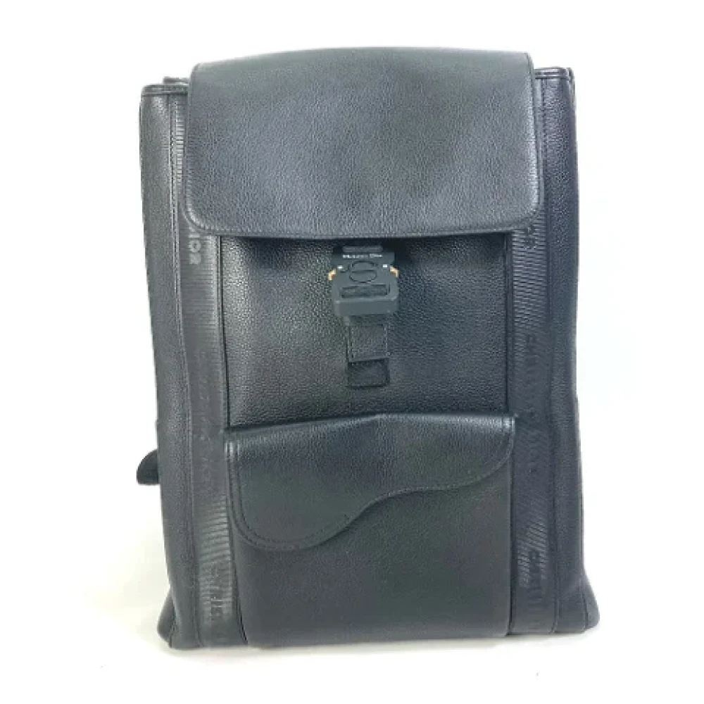 Dior Vintage Pre-owned Leather dior-bags Black Dames