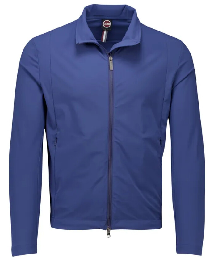 veste-bleue-a-col-haut-avec-fermeture-eclair