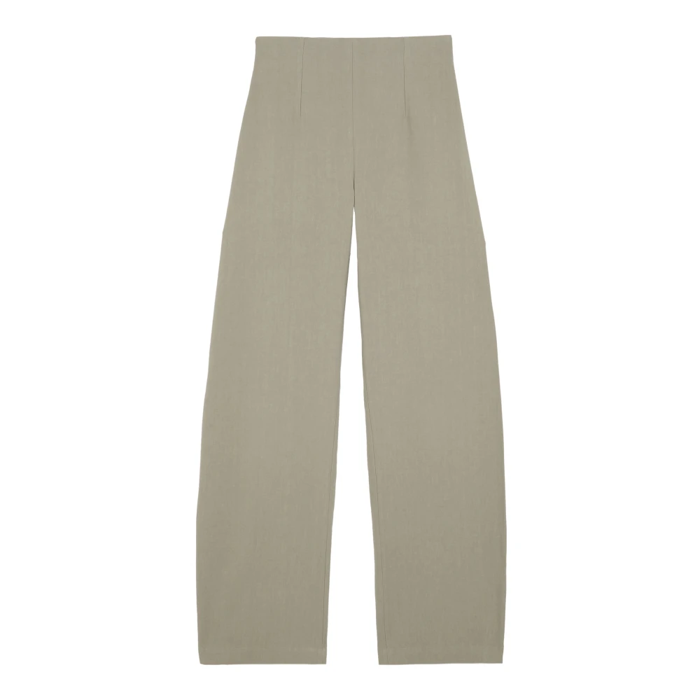 Cortana Women's Gray Tapered Trousers, Xs, Una High-Waist Trousers