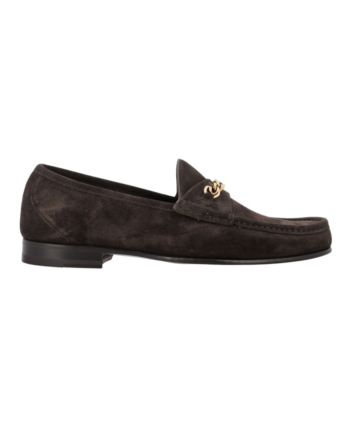 chain-suede-loafers