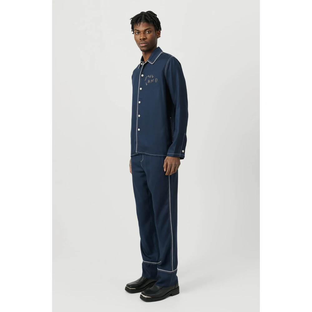 Soulland Shirts Blue Unisex