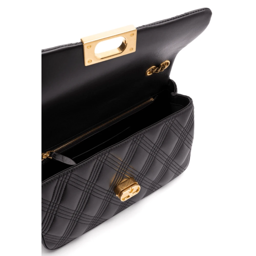 Valentino Zwarte schoudertas met kliksluiting Black Dames