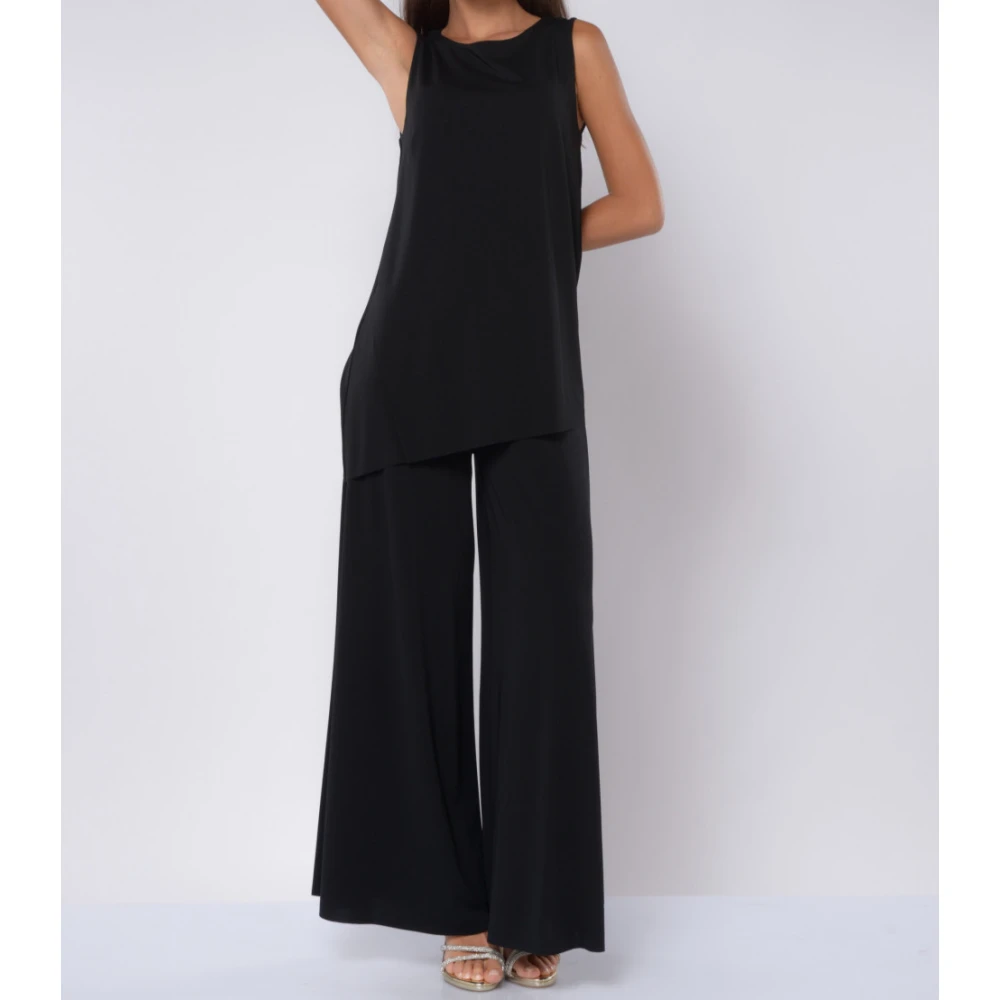 Kaos Asymmetrische Blouse Black Dames