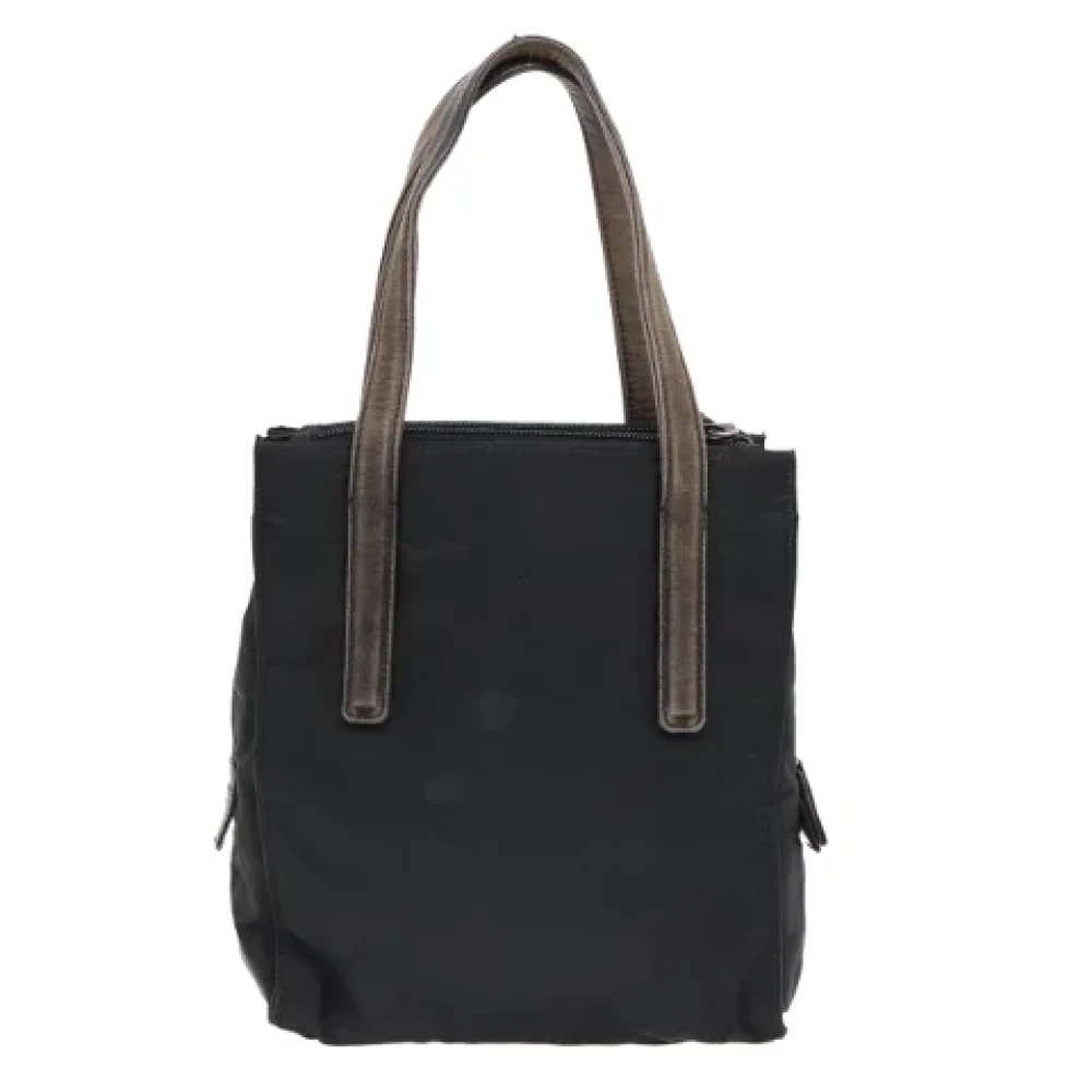 Prada Vintage Pre-owned Nylon handbags Black Dames
