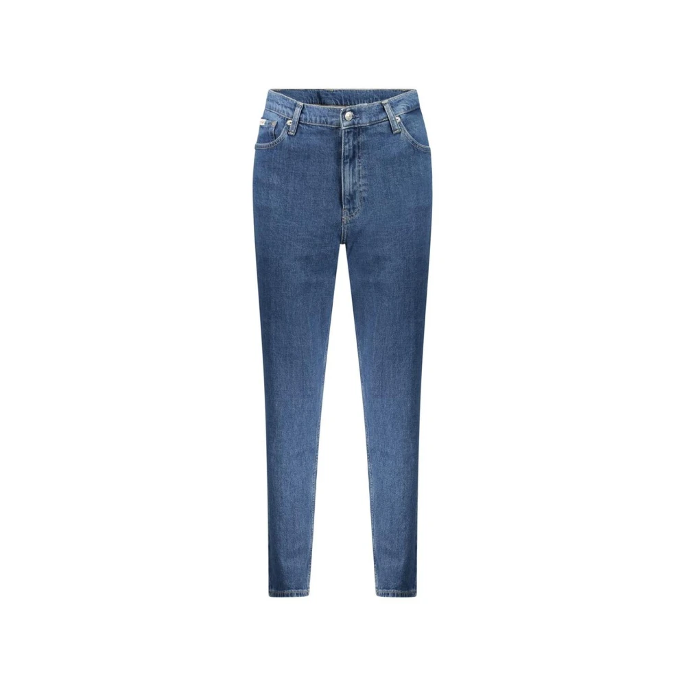 Calvin Klein Women's Blue Slim Fit Jeans, W25 L28, Straight Leg Jeans Classic 5Pocket