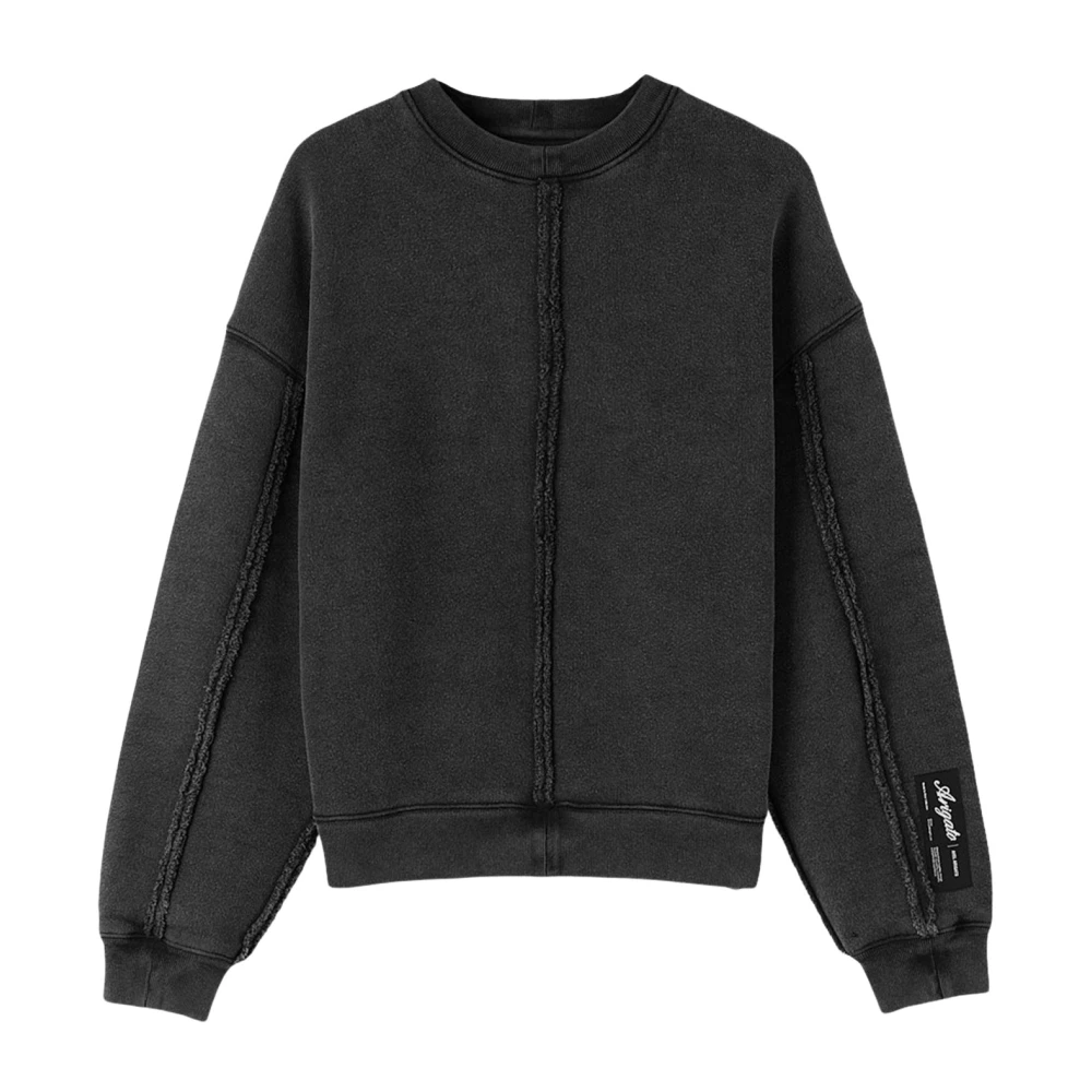 Axel Arigato Oversized Sweatshirt med Distressed Look Black, Herr