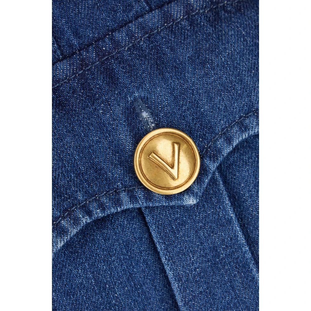 Valentino Garavani Elegante Gonne Rok voor Vrouwen Blue Dames