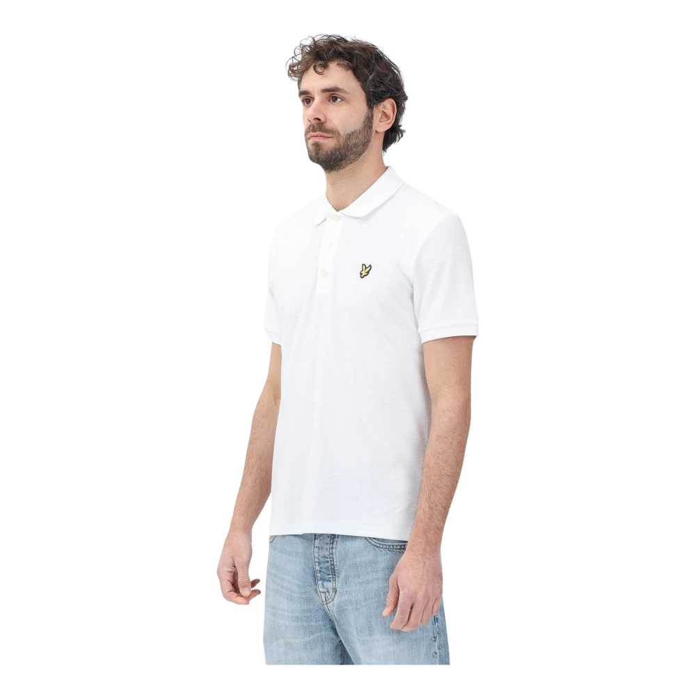 Lyle & Scott Witte Polo Shirt Lente Zomer White Heren