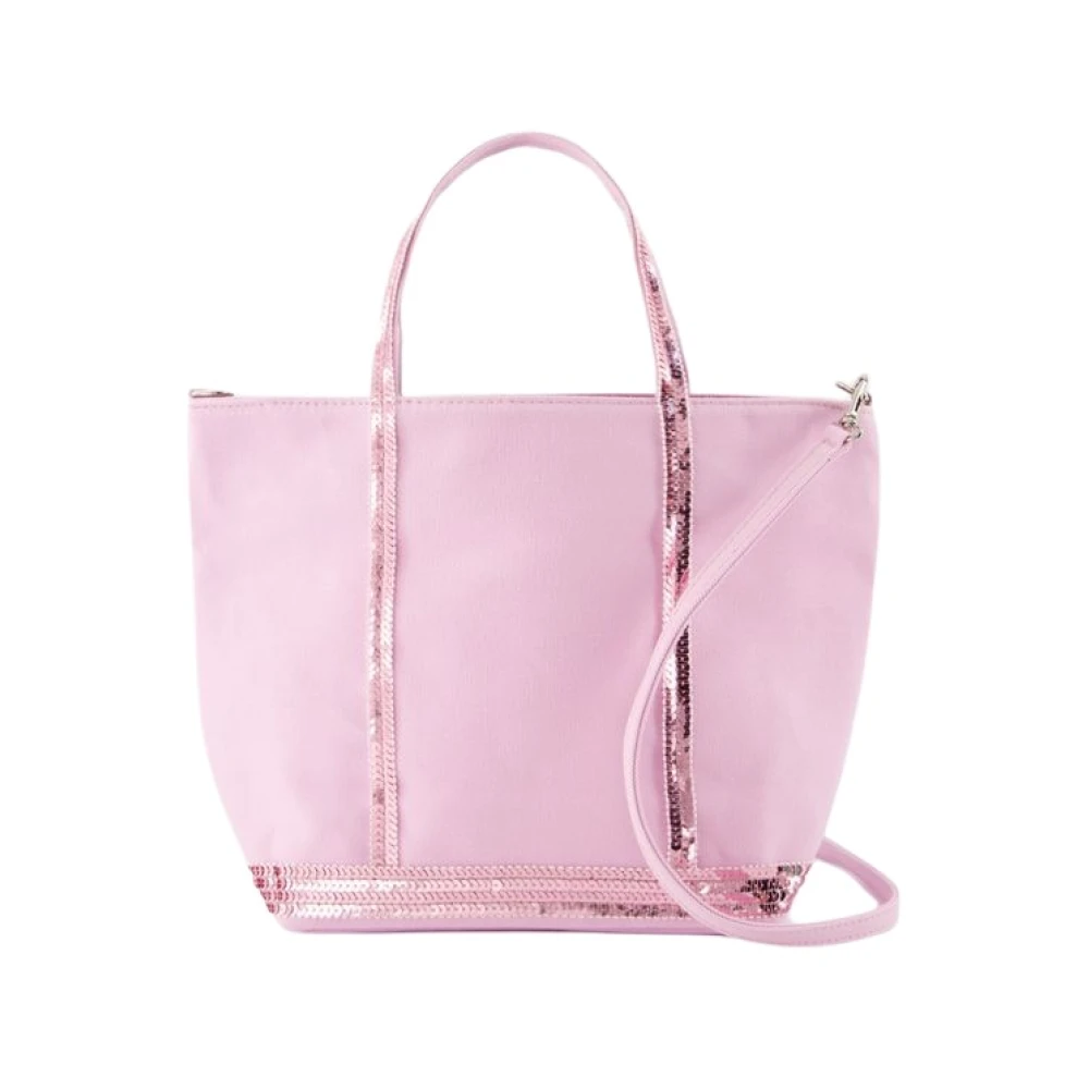 Vanessa Bruno Roze Katoenen Shopper Tas met Strass Pink Dames