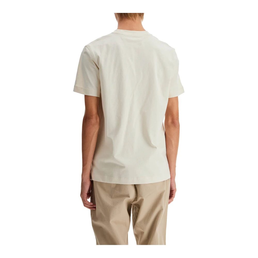 Burberry Equestrian Knight Paisley Print T-Shirt Beige Heren