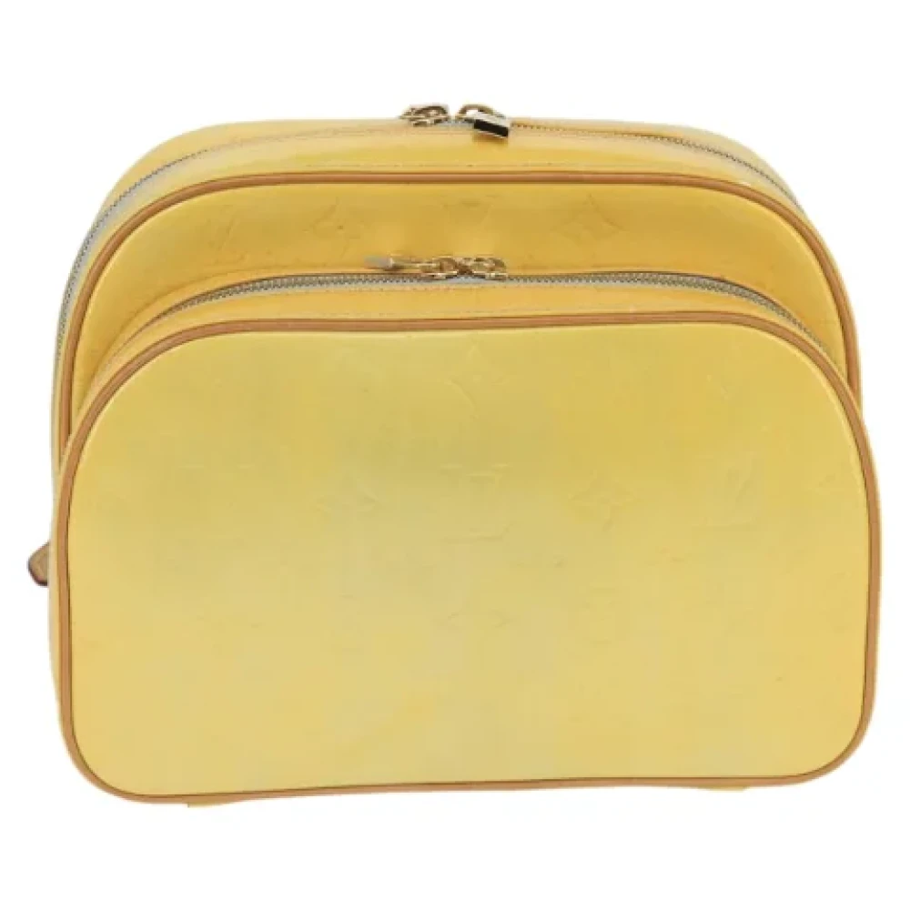 Louis Vuitton Vintage Pre-owned Leather backpacks Yellow Dames