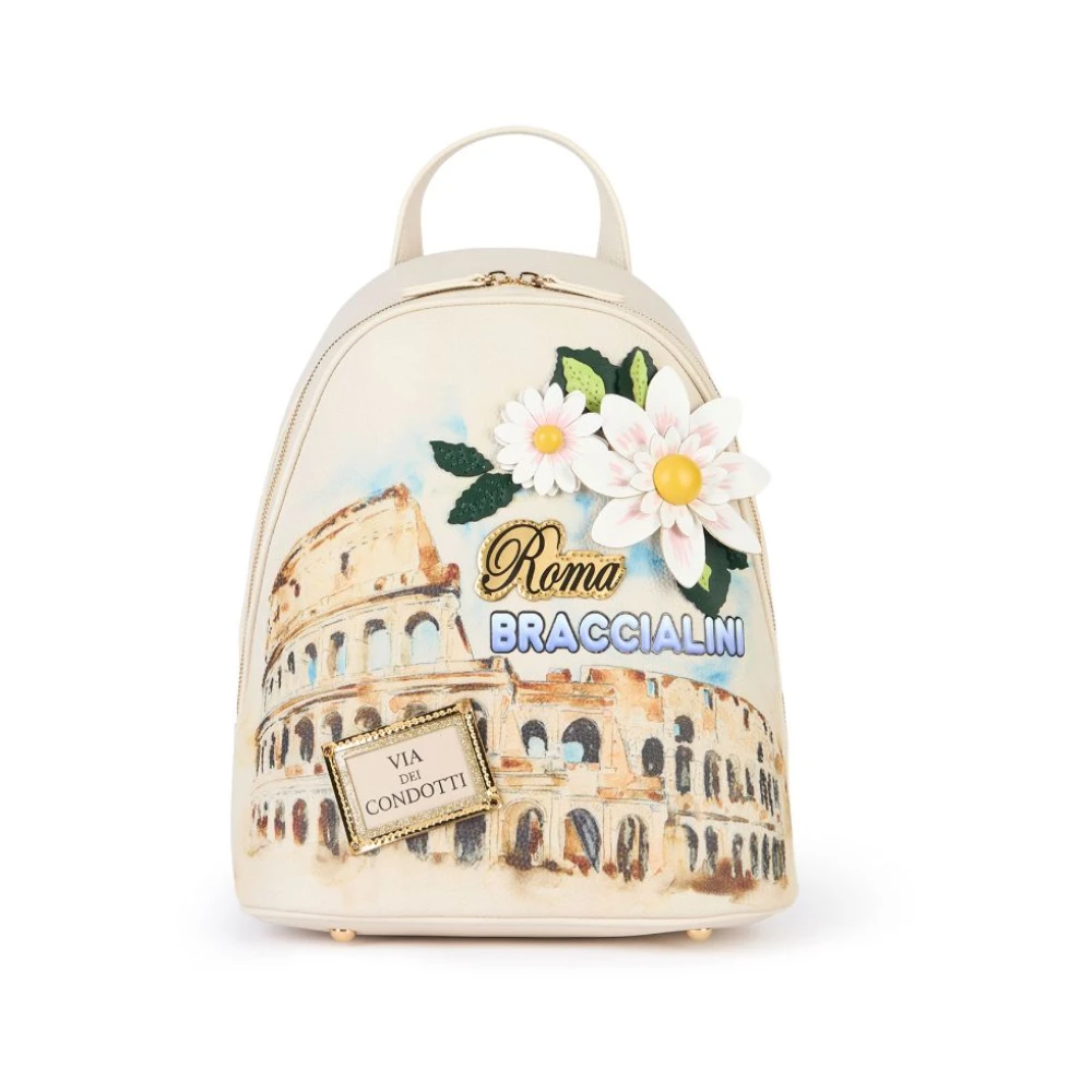 Braccialini Rome-geïnspireerde Polyester Rugzak met Ontwerpen Multicolor Dames
