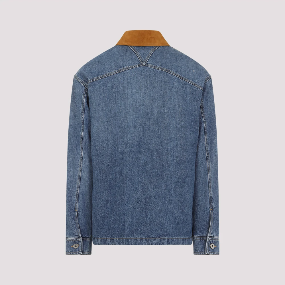 Bottega Veneta Blauwe Jas voor Mannen Blue Heren