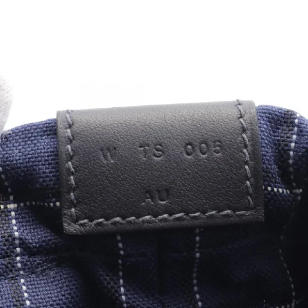 Hermès Vintage Pre-owned Canvas pouches Blue Dames