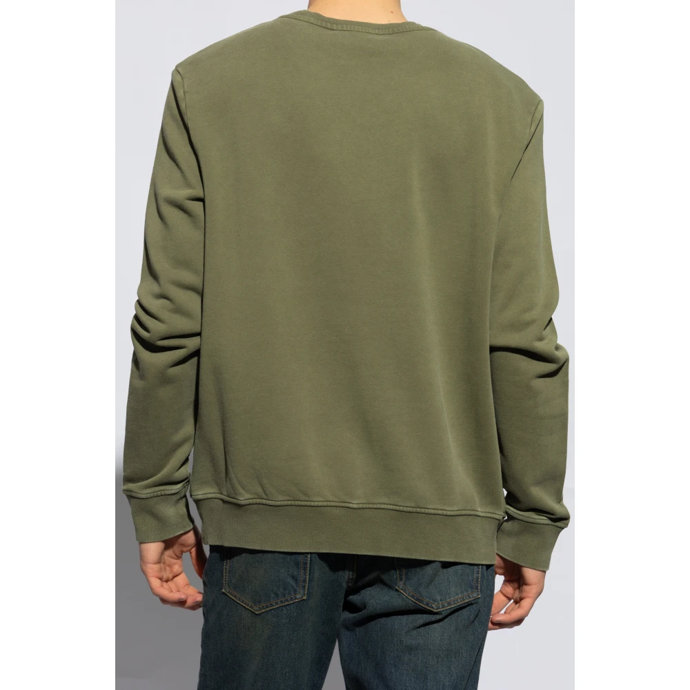 Balmain Sweatshirt met logo print Green Heren