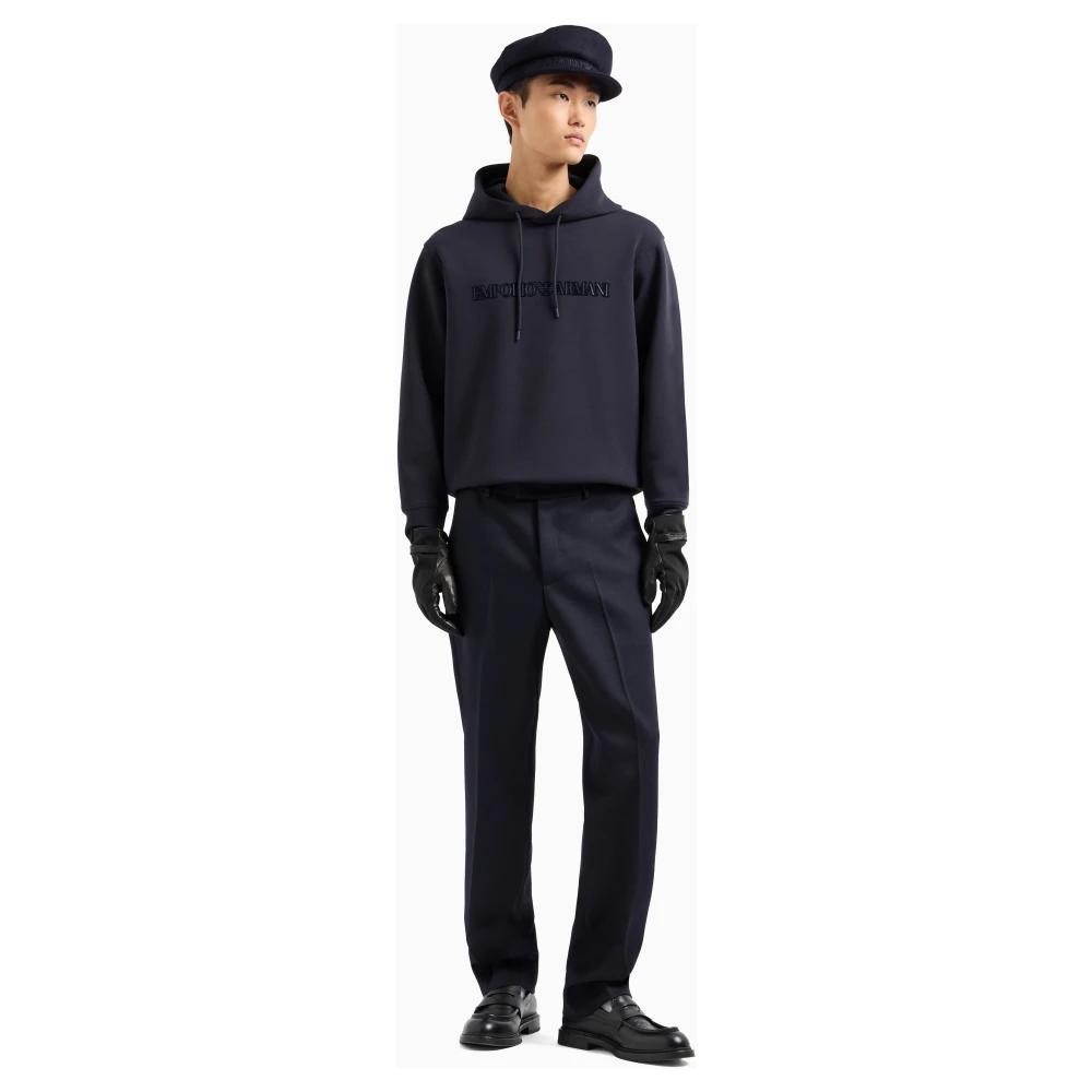 Emporio Armani Blauwe Sweater Collectie Blue Heren
