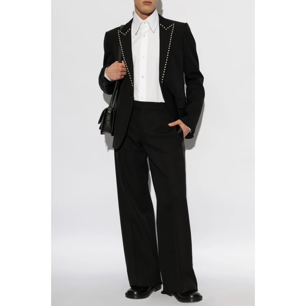 alexander mcqueen Wollen blazer Black Heren