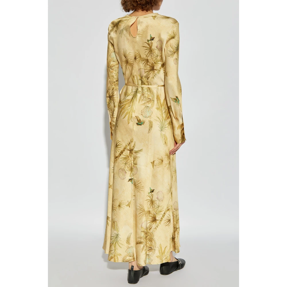 Forte Jurk met print Beige Dames