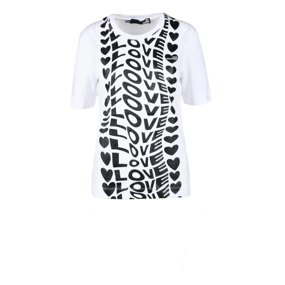 Love Moschino Tshirt White, Dam