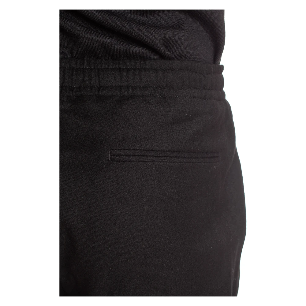Ermenegildo Zegna Zwarte broek met elastische taille Black Heren