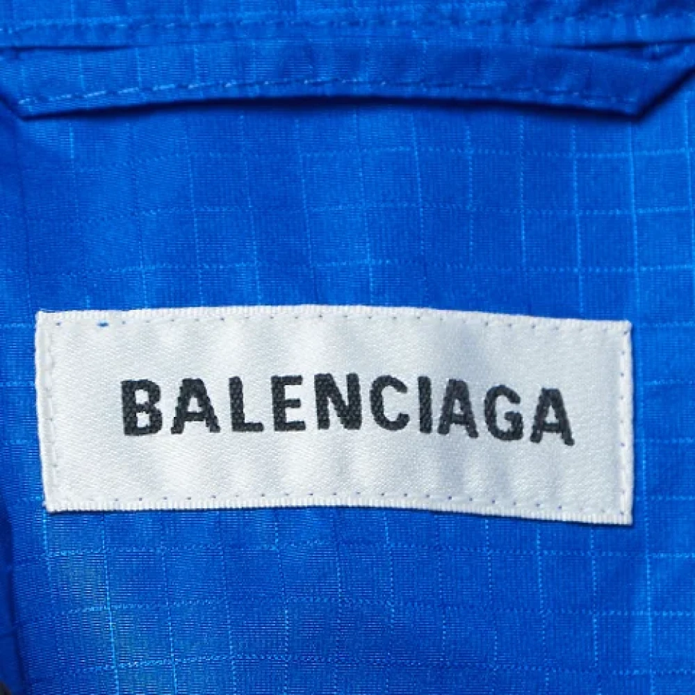 Balenciaga Vintage Pre-owned Fabric outerwear Blue Dames