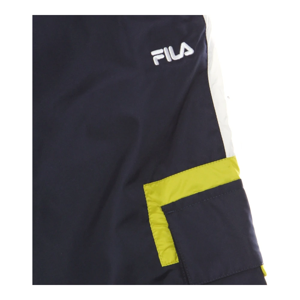 Fila Hoge taille geweven trainingsbroek Black Dames