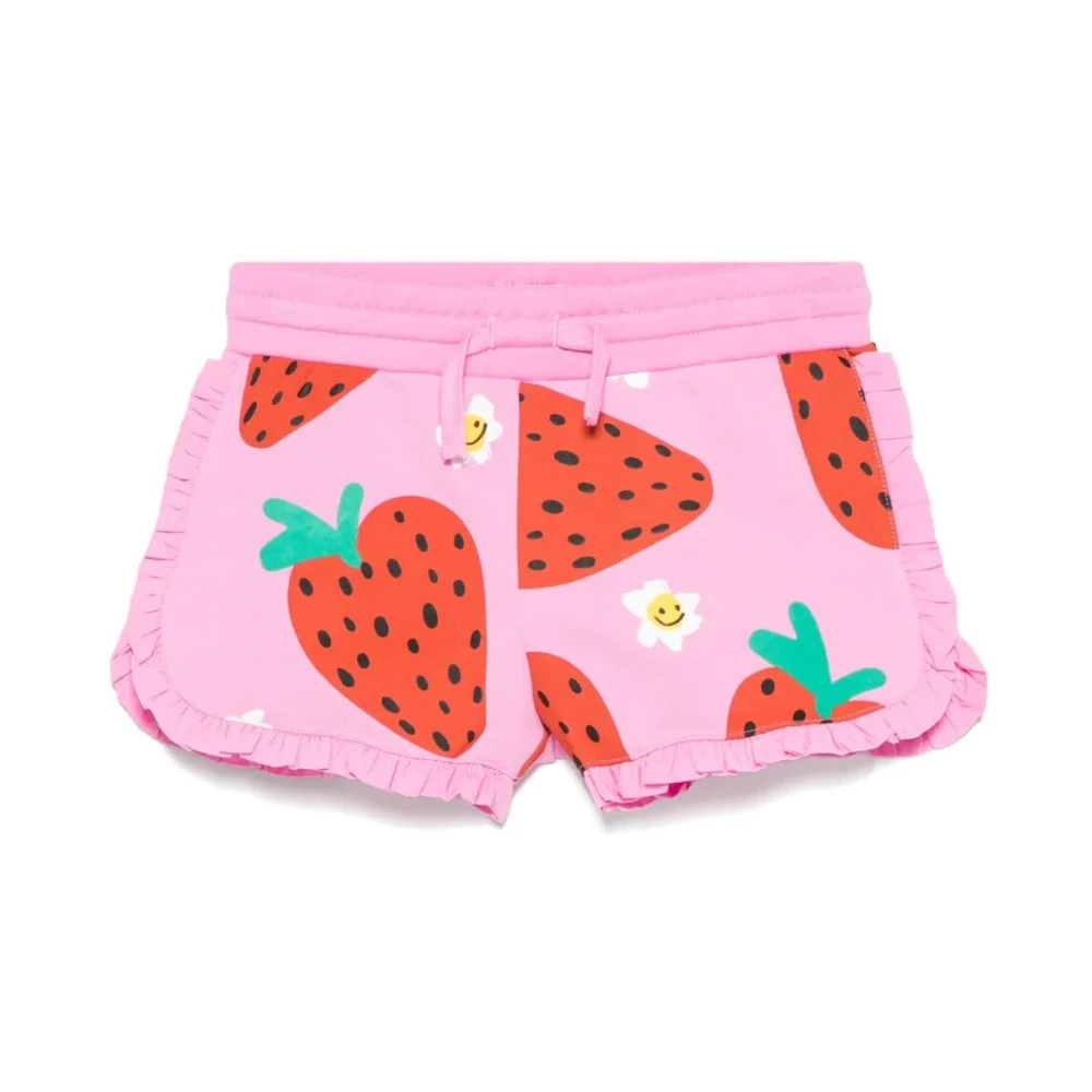 Stella Mccartney Girls Multicolor Shorts, 12 Y, Bermuda Trousers