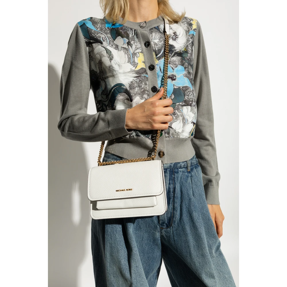 Michael Kors Schoudertas Claire White Dames