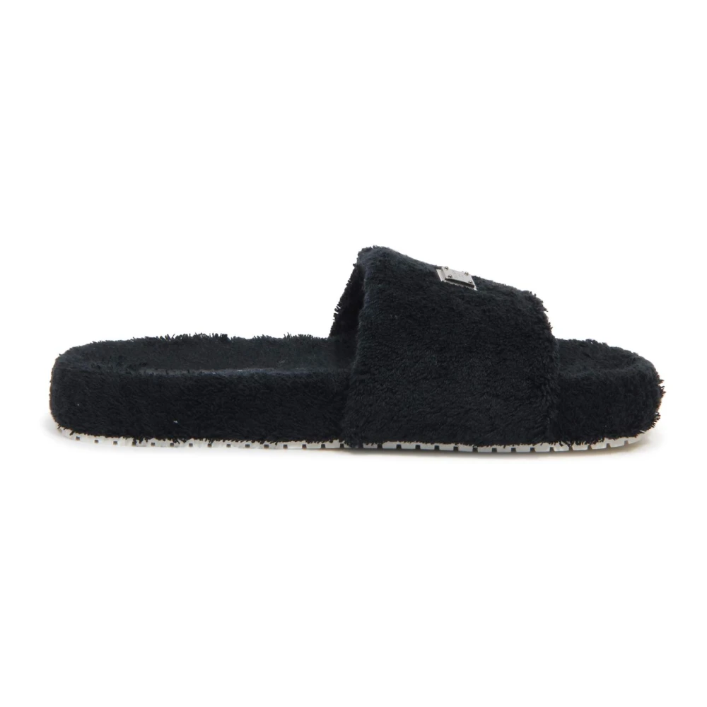 Dolce & Gabbana Men's Black Sponge Slipper - Sliders - 6 Uk - Shoes