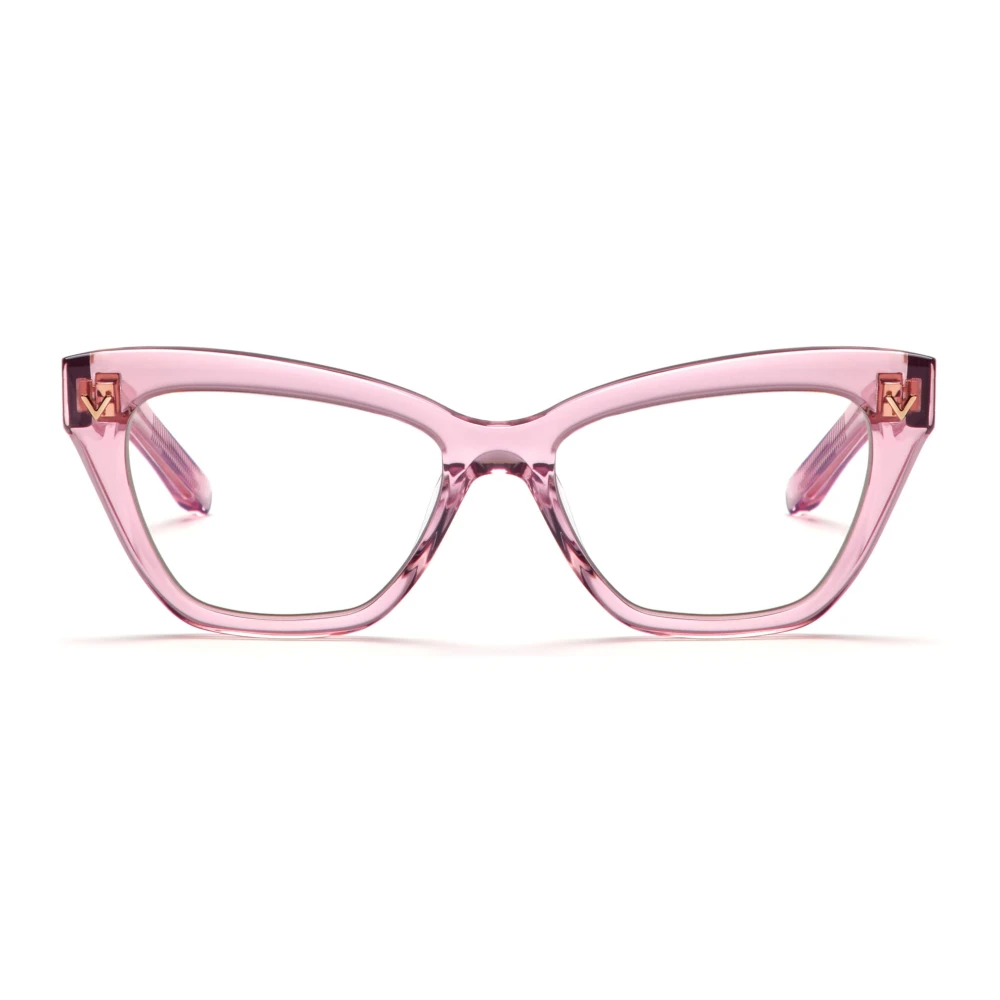 Valentino Roze Cat-Eye Brilmontuur Pink Dames
