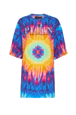 T-Shirt Klänning Kort Tie Dye