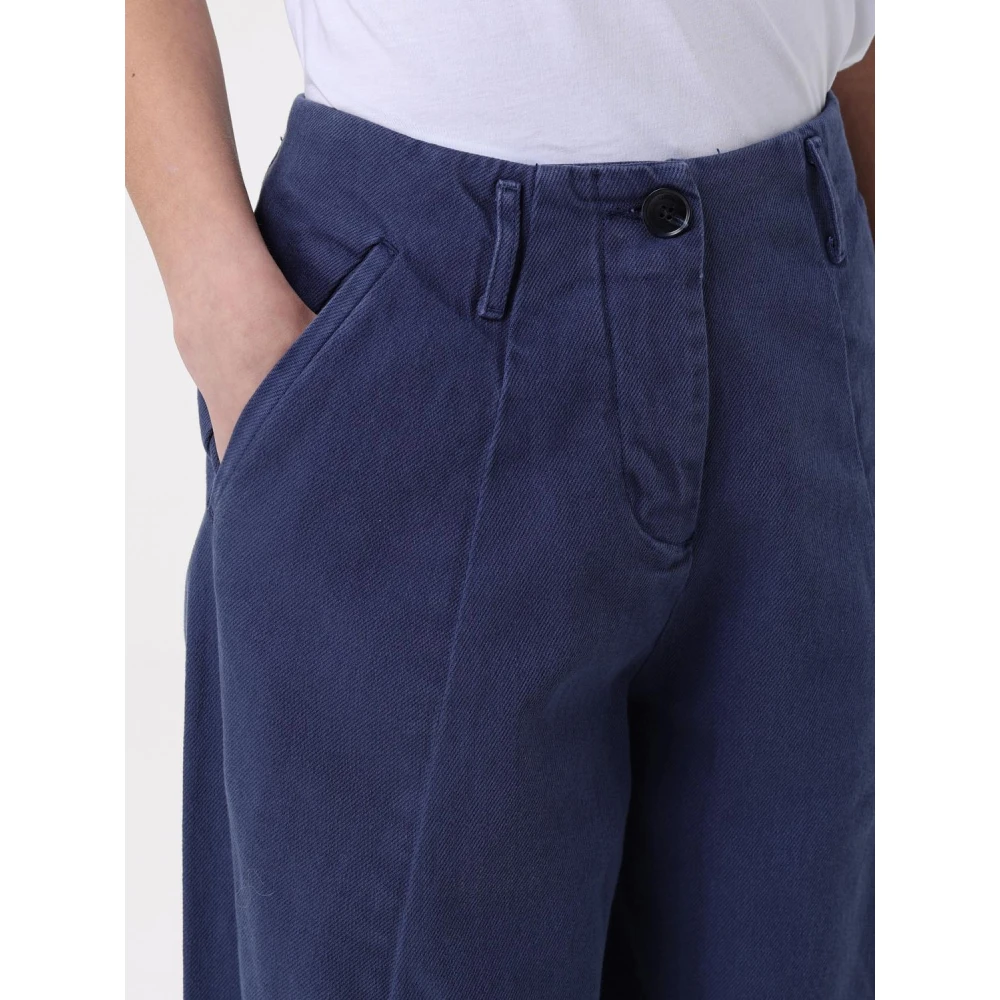Emporio Armani Blauwe Stijlvolle Broek Blue Dames