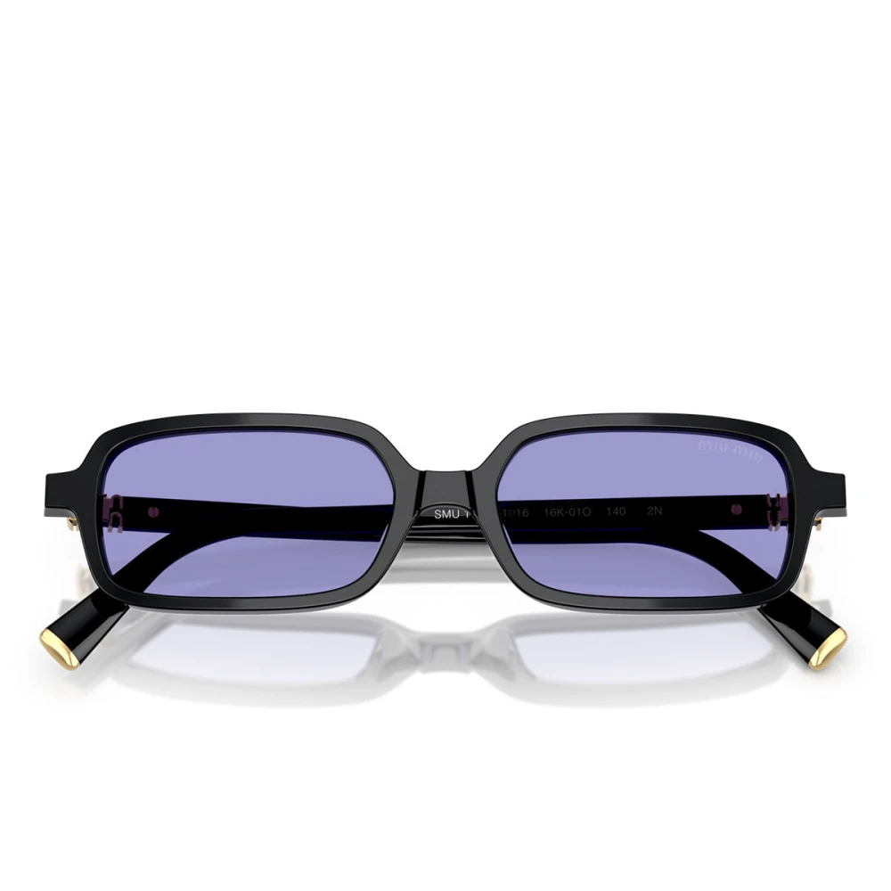Miu Miu Women's Rectangle Sunglasses - Black - Image 3