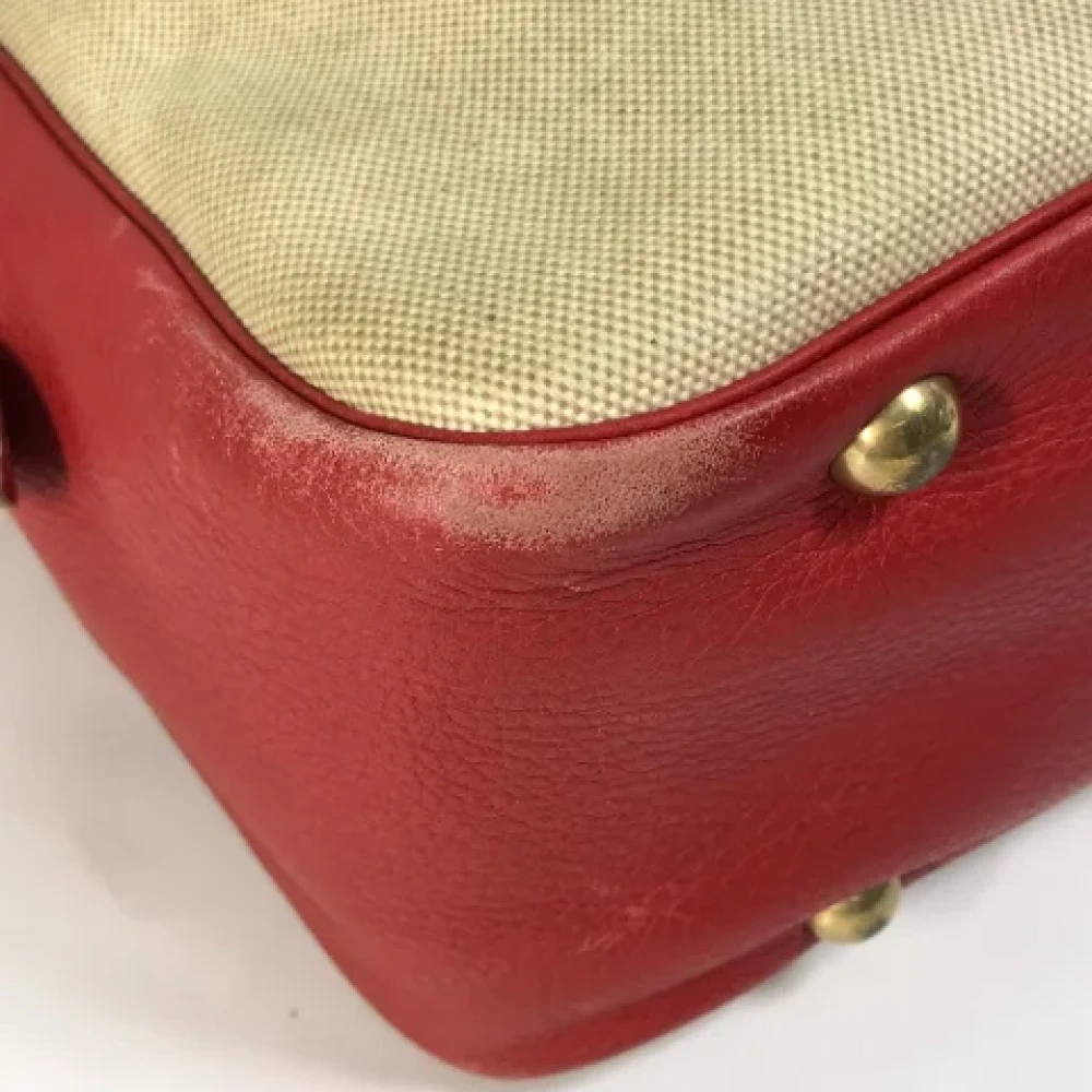 Hermès Vintage Pre-owned Fabric shoulder-bags Beige Dames