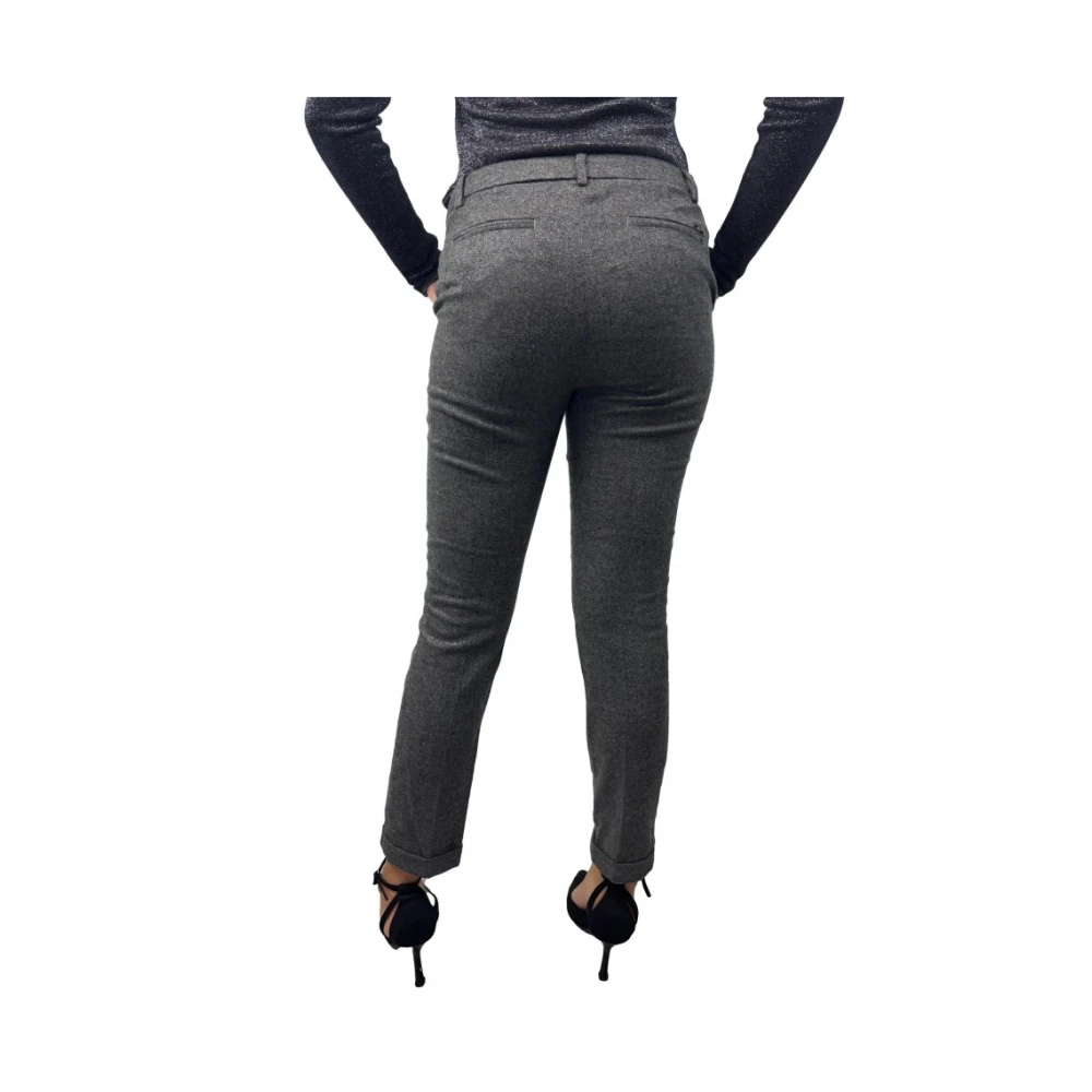 Liu Jo Grijze wollen broek Gray Dames