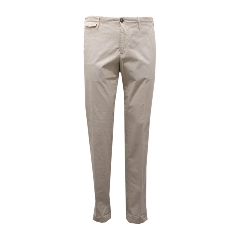 Pt01 Men's Beige Light Cotton Stretch Trouser - Chinos - W38 - Trousers